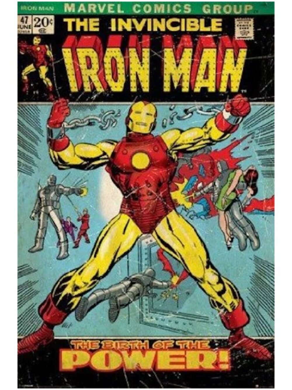 Marvel - IRON MAN - Birth of Power Comic Cover